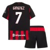 Dječji Nogometni Dres AC Milan Gimenez 7 Domaći 2025-26 Dječji Nogometni Dres AC Milan Gimenez 7 Domaći 2025-26
